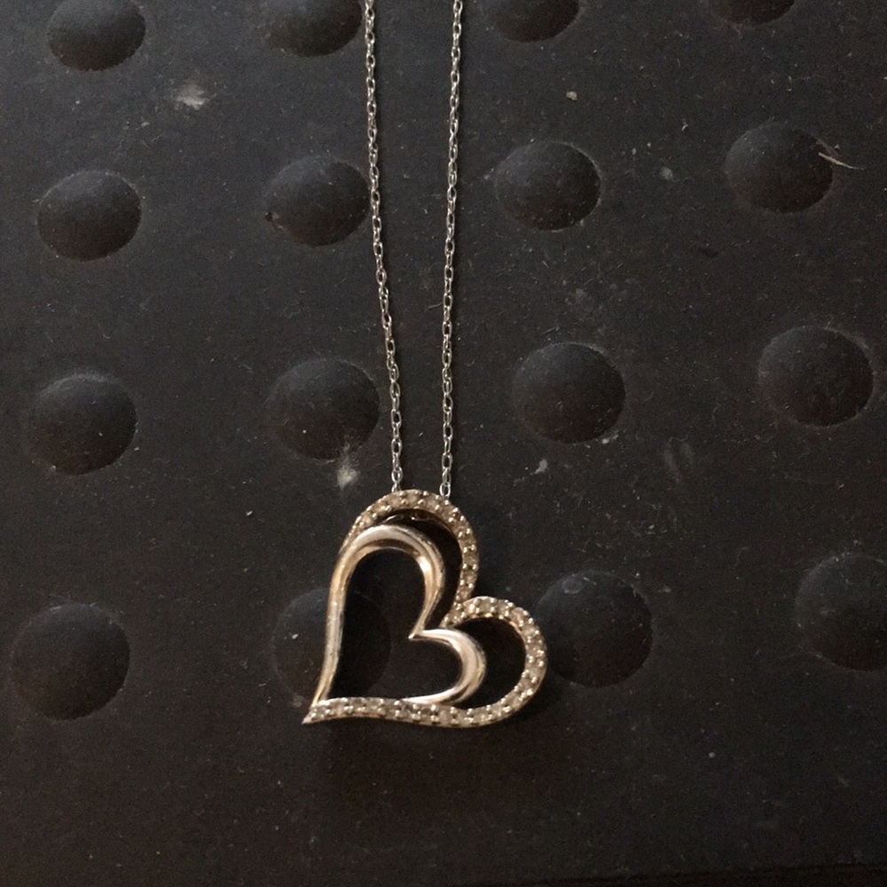 Heart necklace sterling silver